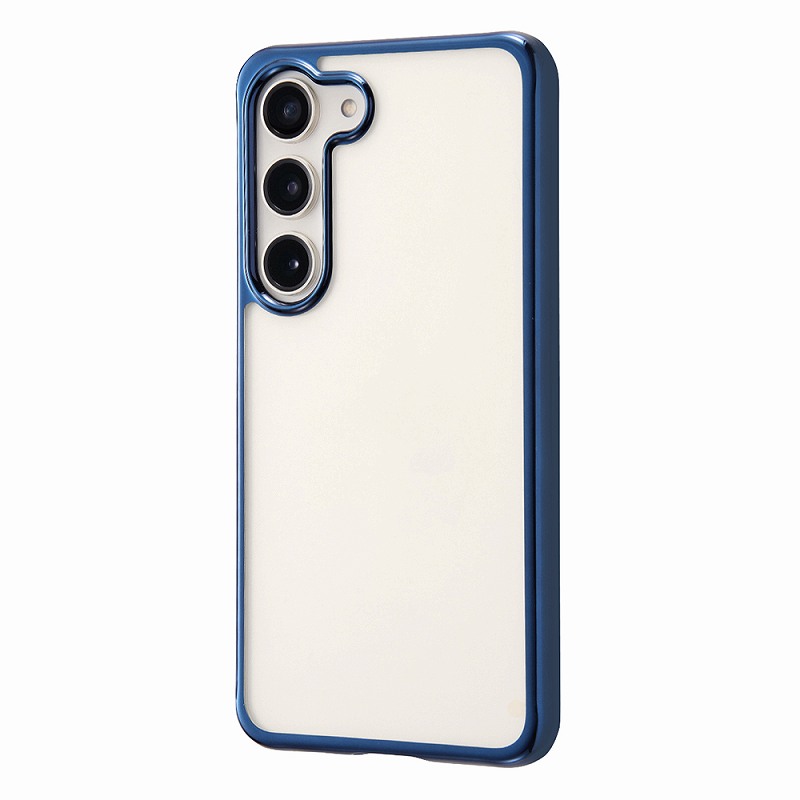 Rakuten - Galaxy S23 TPUソフトケース META Frame/ブルー/ブラック/ピンクゴールド