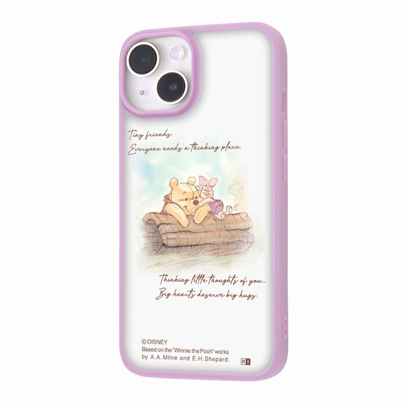 Rakuten - iPhone 14 / 13 / 『ディズニーキャラクター』/マットハイブリッドケース SHEER / プーとピグレット_ハグ
