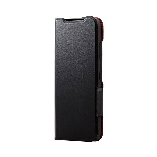 Rakuten - エレコム elecom かんたんスマホ3/レザーケース/手帳型/UltraSlim/薄型/磁石付き/ブラック