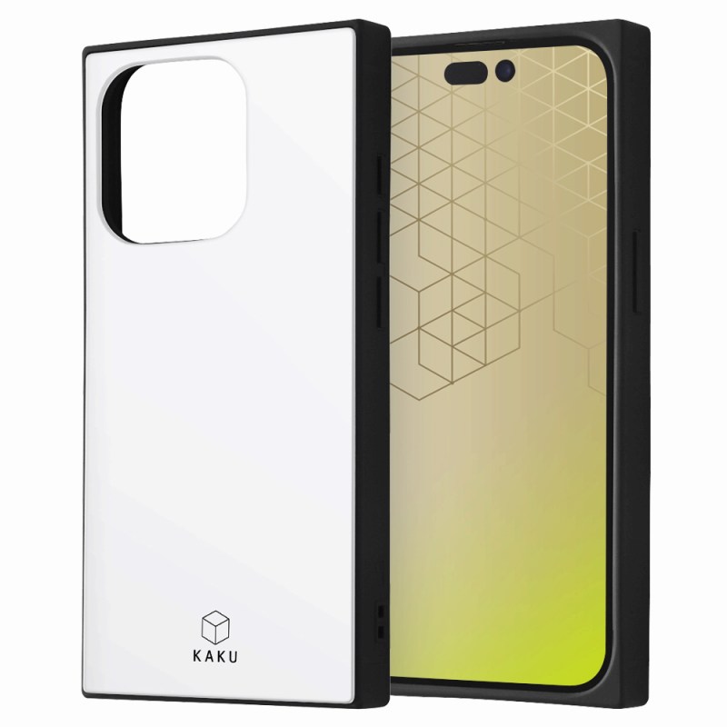 Rakuten - iPhone 15 Pro 耐衝撃 ハイブリッドケース KAKU/ホワイト
