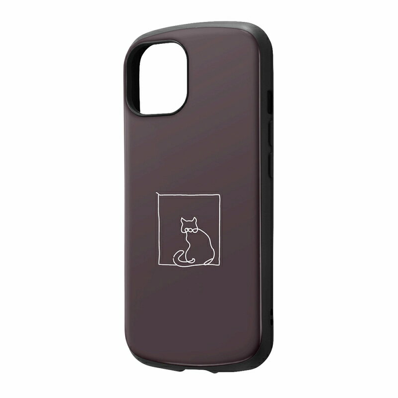 Rakuten - iPhone 15 耐衝撃ケース MiA-collection/ネコ/グレー