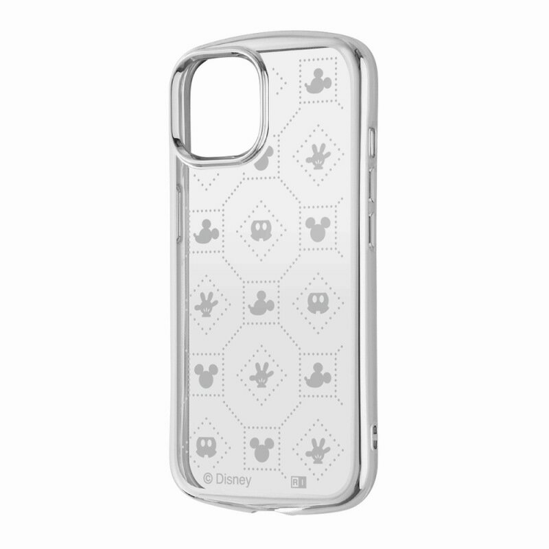 Rakuten - iPhone 15 / 14 / 13 ディズニー / TPUソフトケース METAMORU/ミッキーマウス総柄_メタリック2