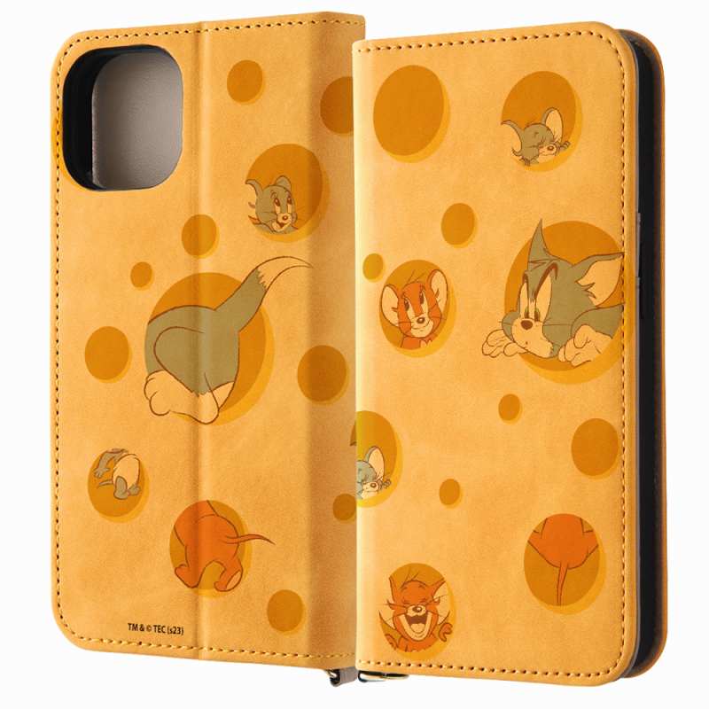 Rakuten - iPhone 15 トムとジェリー / 手帳型レザーケース Raffine/トムとジェリ―とタフィー_チーズ