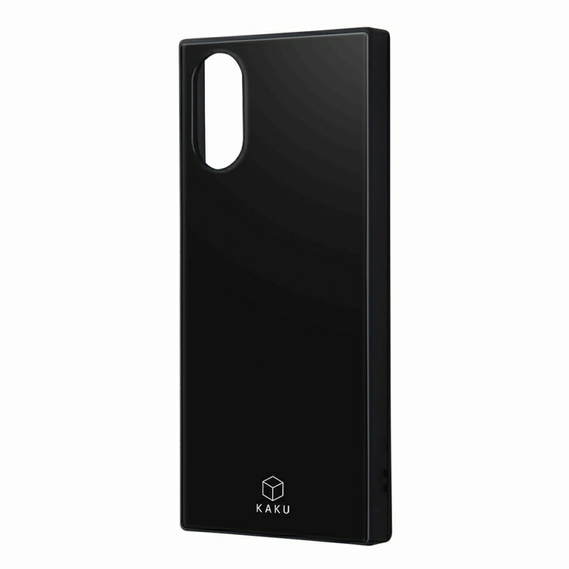 Rakuten - Xperia 5 V 耐衝撃 ハイブリッドケース KAKU/ブラック