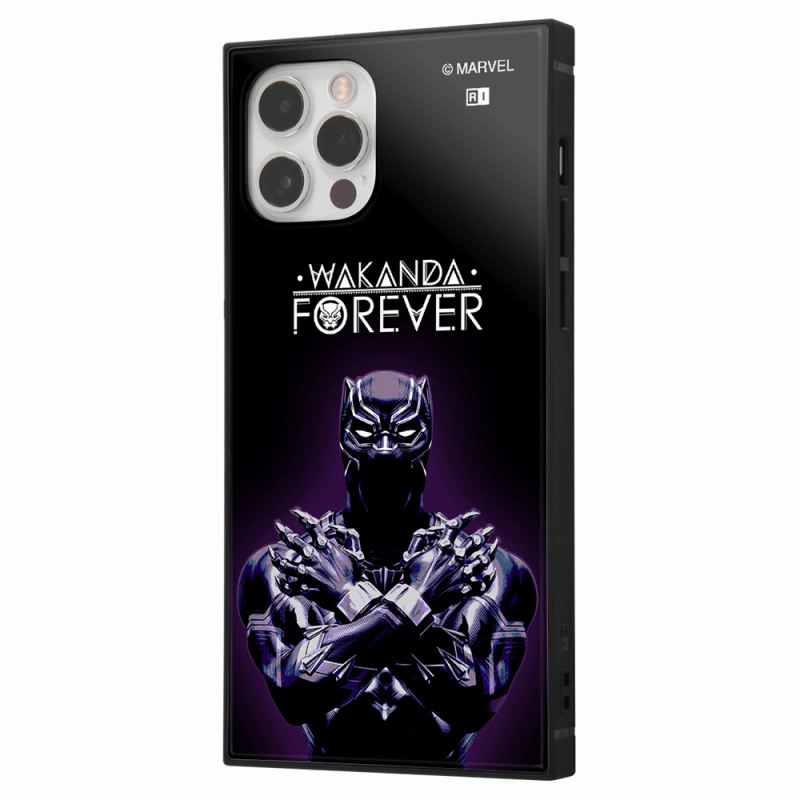 Phone 12/Phone 12 Pro/マーベル/ハイブリッドケース KAKU/ブラックパンサー_ワカンダ/ロケット_モノクロ/ハルク_突進/ソー_稲妻