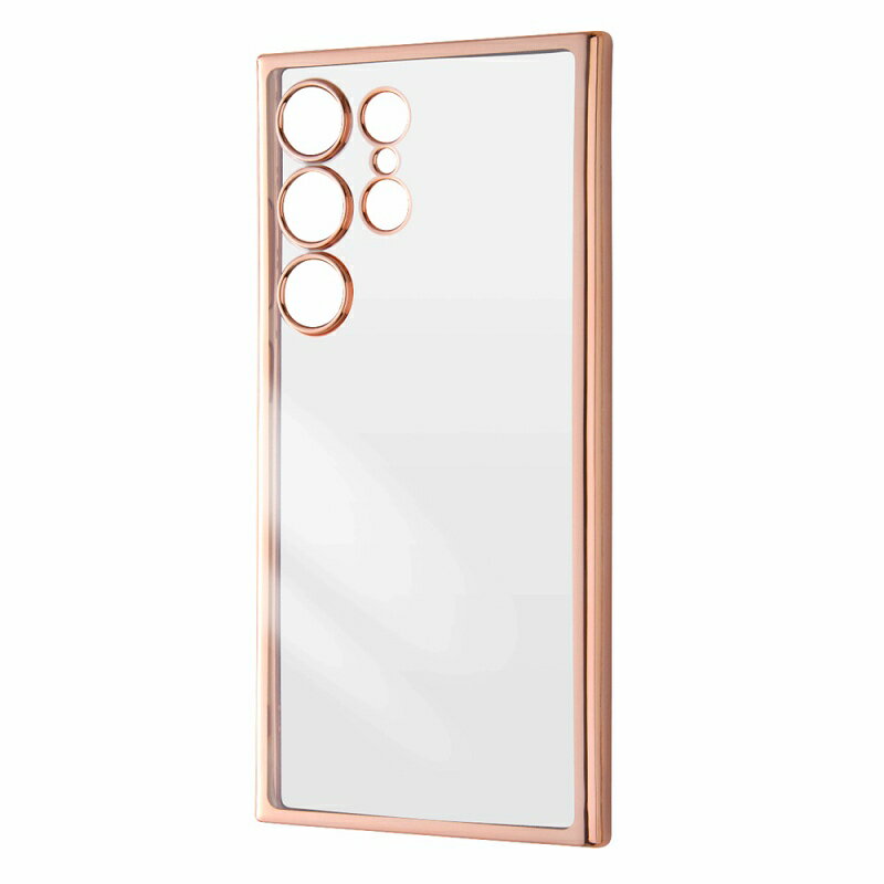 Rakuten - Galaxy S24 Ultra Like standard 精密設計 TPUソフトケース META Perfect/ピンクゴールド