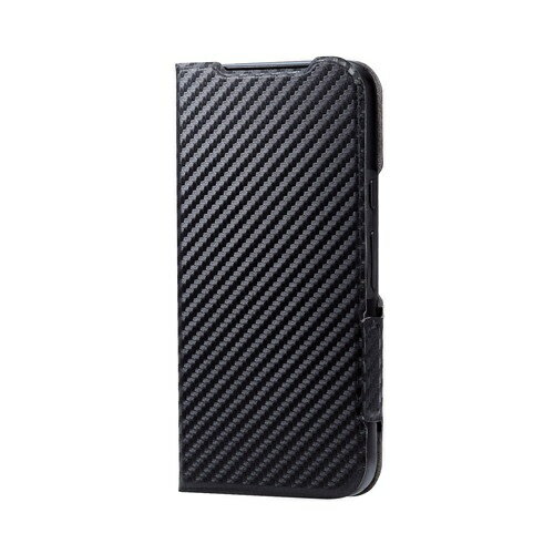 Rakuten - エレコム elecom レザーケース/手帳型/UltraSlim/薄型/磁石付き/カーボンブラック