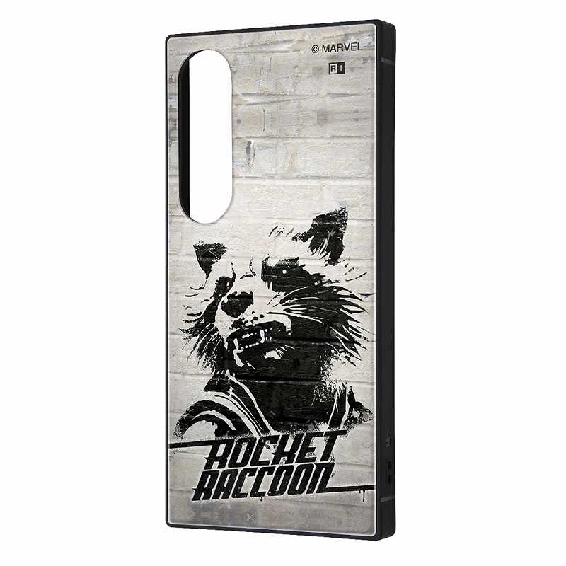 Xperia 1 VI / マーベル / ハイブリッドケース KAKU / ロケット_モノクロ/ スパイダーマン_2/ ソー_稲妻