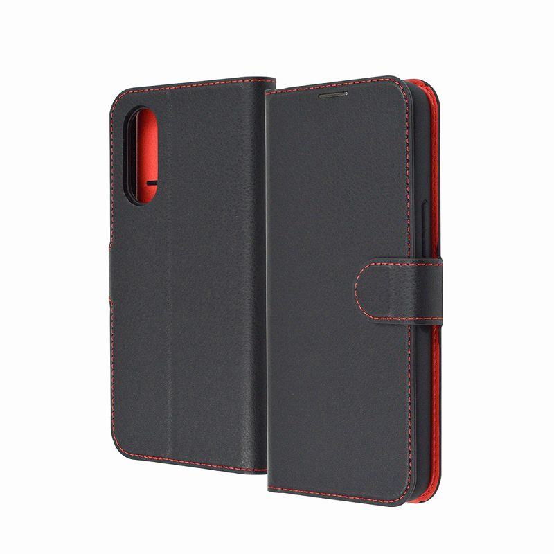 Rakuten - arrows We2 Like standard 耐衝撃 手帳型レザーケース シンプル マグネット/ブラック/ブラウン/ダークネイビー/レッド