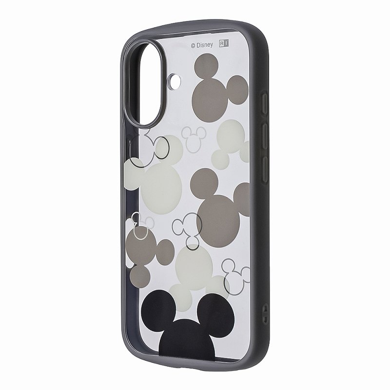 Rakuten - iPhone 16 ディズニー / Puffull 衝撃吸収 バンパー ハイブリッドケース / ミッキーマウス
