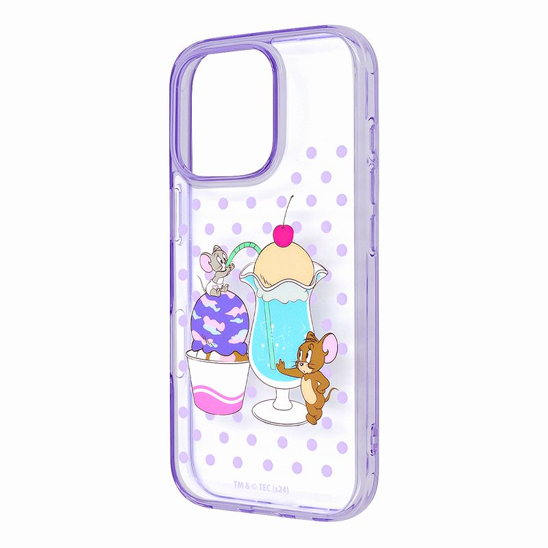 Rakuten - iPhone 16 Pro トムとジェリー / 衝撃吸収 バンパー ハイブリッドケース
