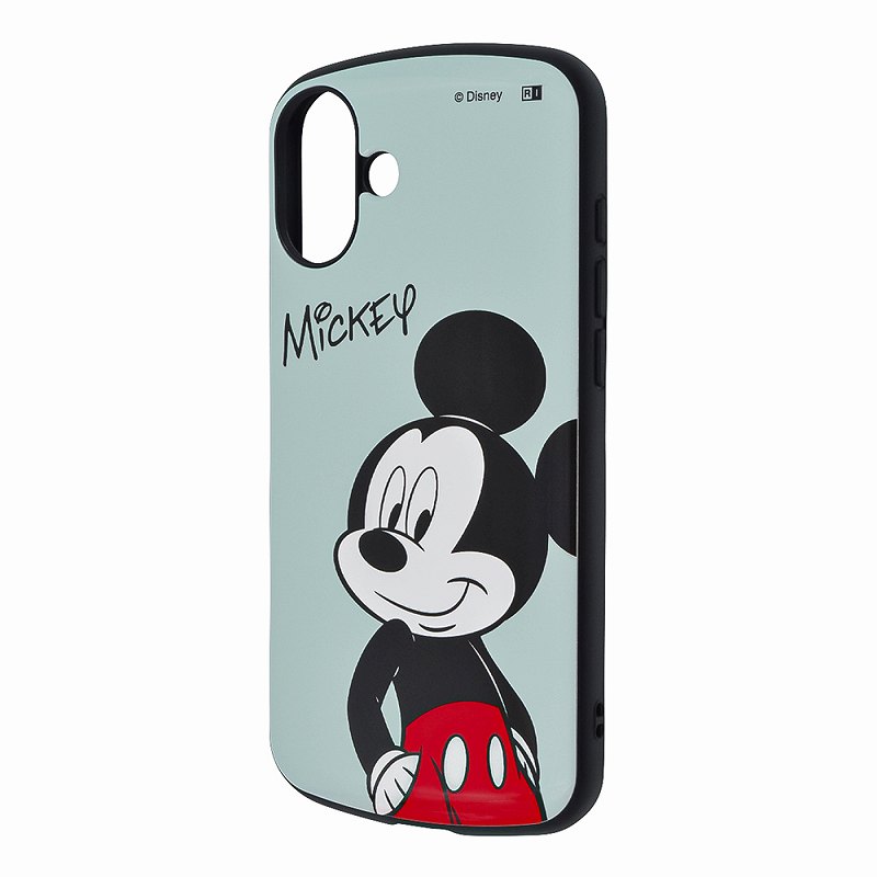 Rakuten - iPhone 16 Plus ディズニー / 超! 保護ケース MiA 衝撃吸収 バンパー ハイブリッドケース / ミッキーマウス
