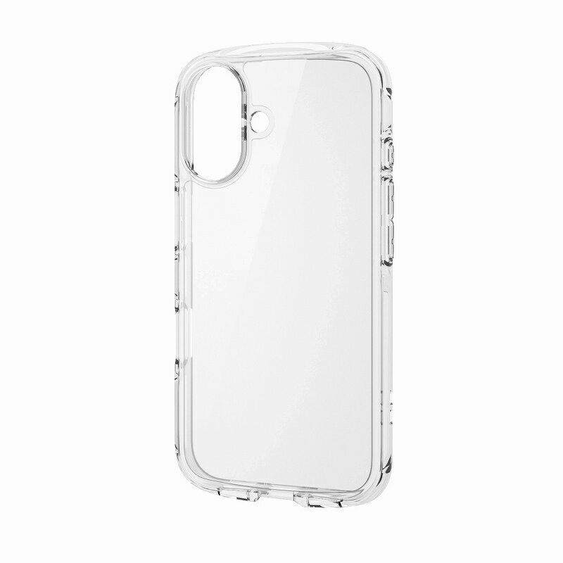 Rakuten - エレコム elecom ELECOM PM-A24ATSLACR クリア [iPhone 16 ケース ハイブリッド 衝撃吸収 軽量 薄型 ストラップホール付 TOUGH SLIM LITE クリア ]