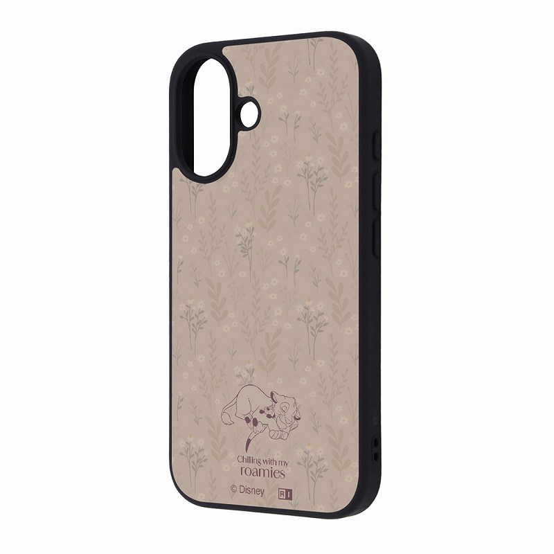 Rakuten - iPhone 16 ディズニー / maru 衝撃吸収 バンパー ハイブリッドケース / シンバ_ボタニカル