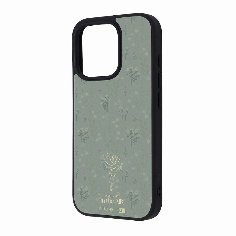 Rakuten - iPhone 16 Pro ディズニー / maru 衝撃吸収 バンパー ハイブリッドケース / ティンカー・ベル_ボタニカル