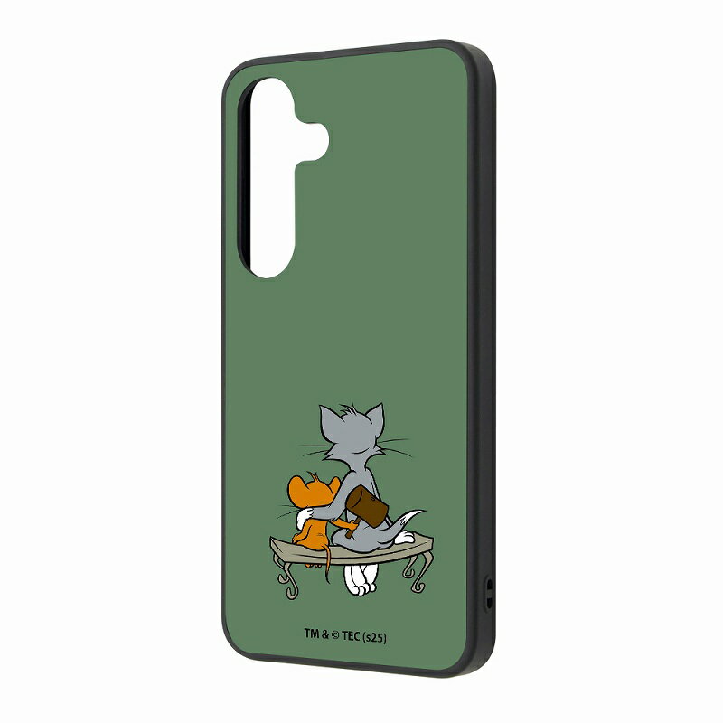 Rakuten - Galaxy S25 トムとジェリー / maru 衝撃吸収 バンパー ハイブリッドケース / トムとジェリー_ハンマー