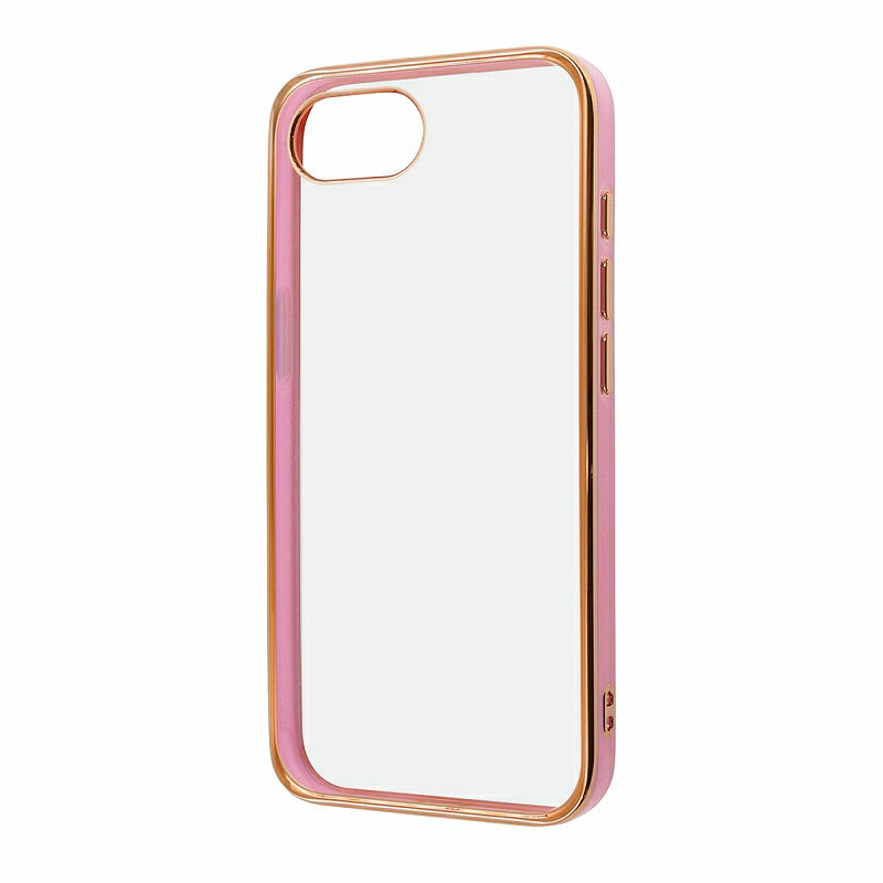 Rakuten - iPhone 17e / 16e LUSTANT 衝撃吸収 バンパー キラキラ メタリック カラフル ハイブリッドケース / ライトピンク_ゴールド