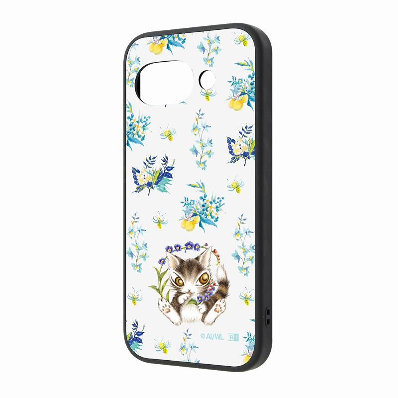 Rakuten - Google Pixel 9a 猫のダヤン / maru 衝撃吸収 バンパー ハイブリッドケース / ダヤン_朝露の森