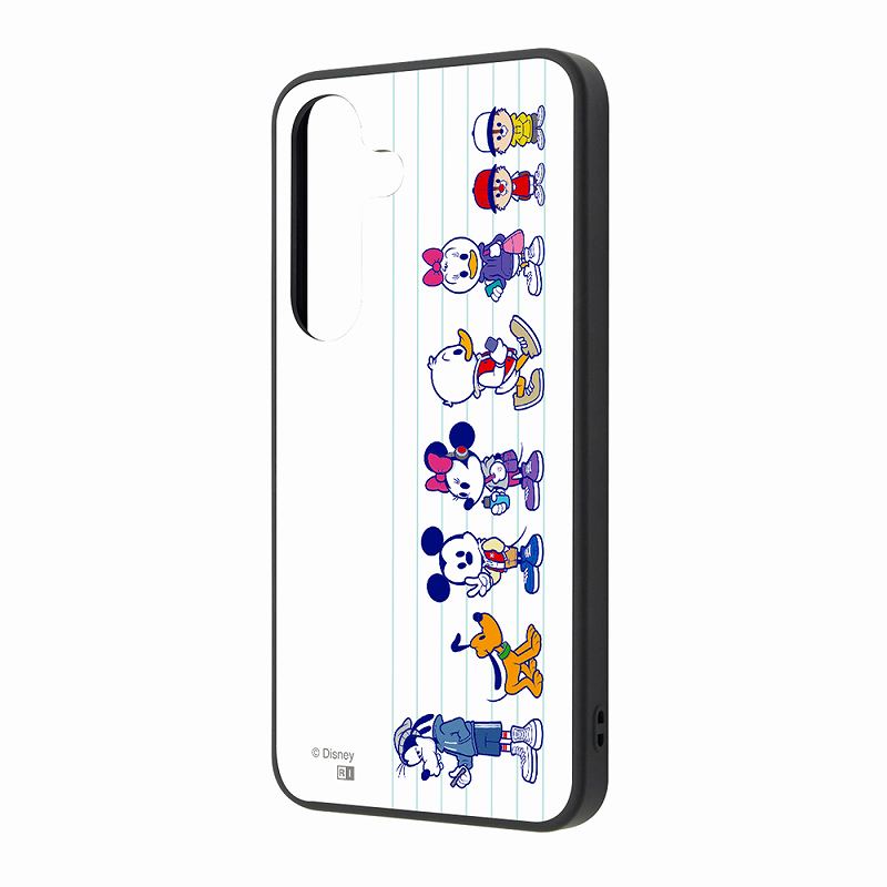 Rakuten - Galaxy S25 ディズニー / maru 衝撃吸収 バンパー ハイブリッドケース/ミッキー＆フレンズ_背比べ