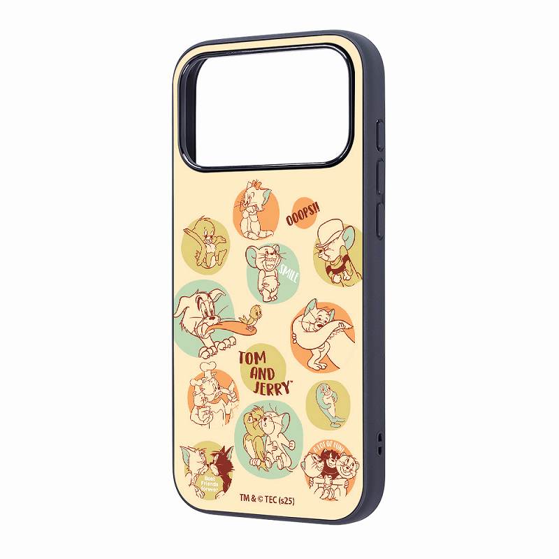 Rakuten - iPhone 17 Pro Max / トムとジェリー / maru 衝撃吸収 バンパー ハイブリッドケース / トムとジェリーとフレンズ