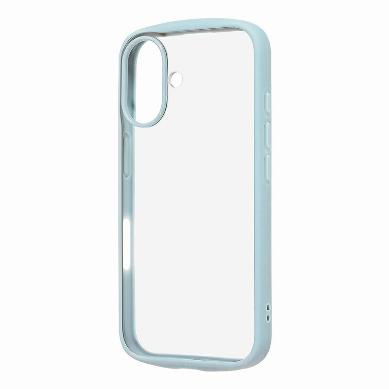 Rakuten - iPhone 16 / ハイブリッドタフケース Puffull +レンズガードリング / ブルー