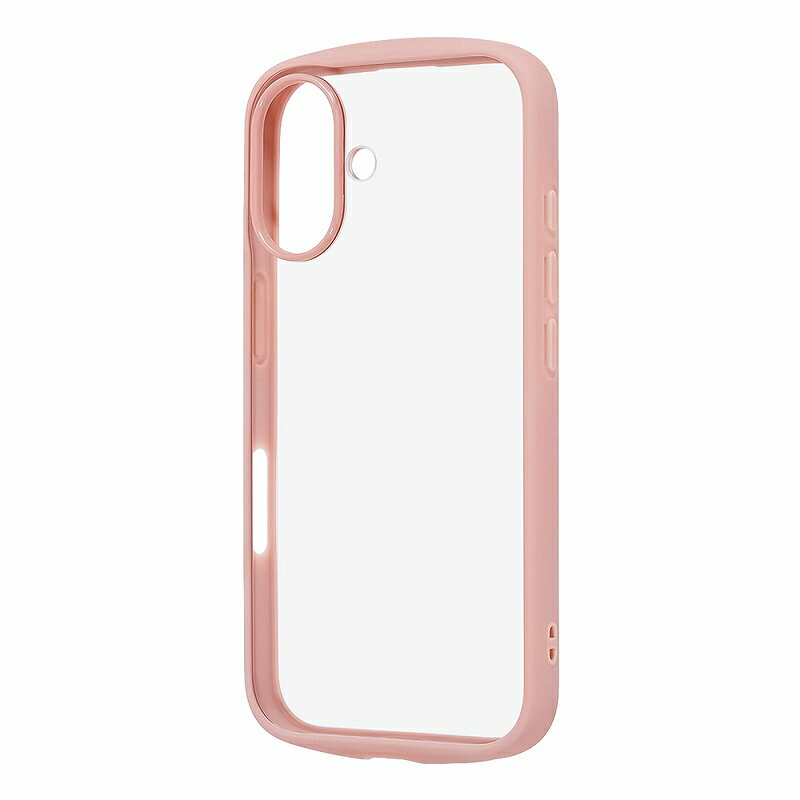 Rakuten - iPhone 16 / ハイブリッドタフケース Puffull +レンズガードリング / ピンク