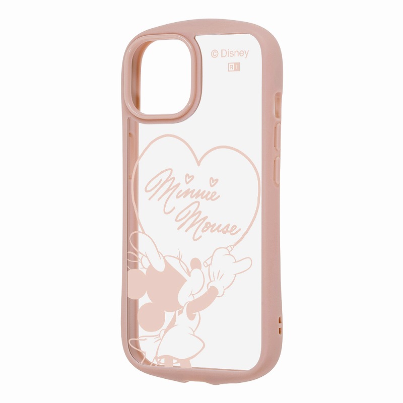 Rakuten - iPhone 15/14/13 / ディズニー / Puffull 衝撃吸収 バンパー ハイブリッドケース / ミニーマウスサイン