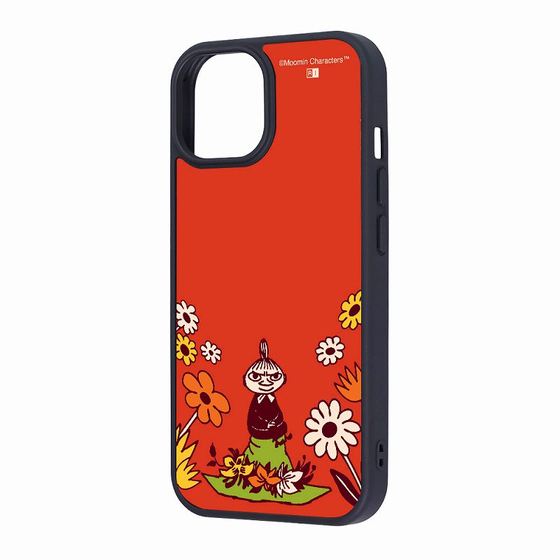 Rakuten - iPhone 15/14/13 / ムーミン / maru 衝撃吸収 バンパー ハイブリッドケース / リトルミイ＆お花