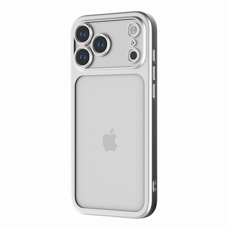 Rakuten - iPhone 17 Pro Max / ソフトケース 精密設計 一体感 マット メタリック / シルバー