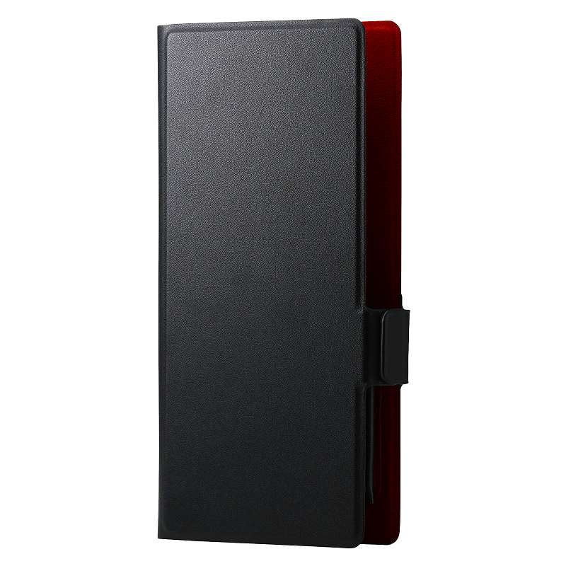 Rakuten - エレコム elecom スマートフォン用マルチケース/合成皮革/横開き式/手帳型/UltraSlim/薄型/磁石付き/Lサイズ/ブラック
