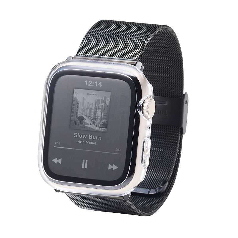 Rakuten - エレコム elecom Apple Watch 44mm/フルカバーケース/プレミアムガラス/高透明/クリア