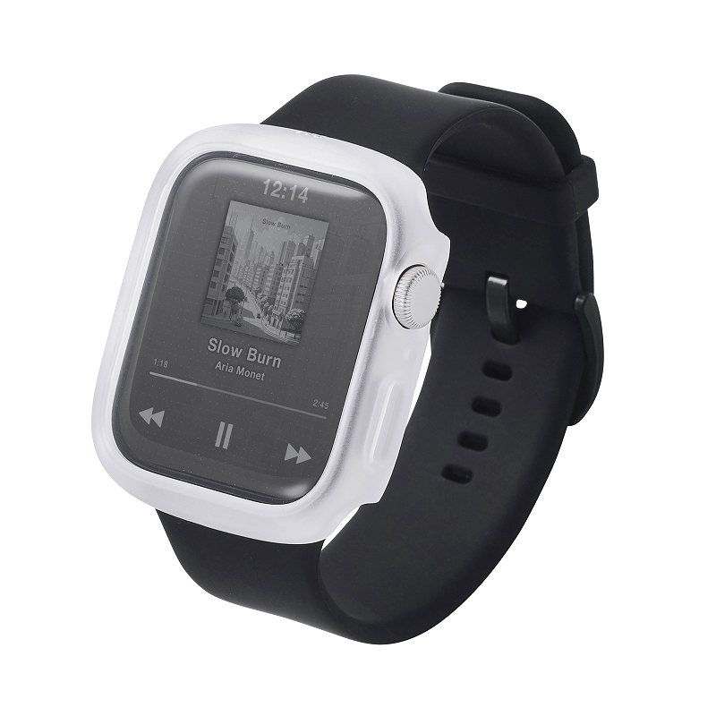 Rakuten - エレコム elecom Apple Watch 44mm/フルカバーケース/TOUGHSLIM/プレミアムガラス/高透明/クリア