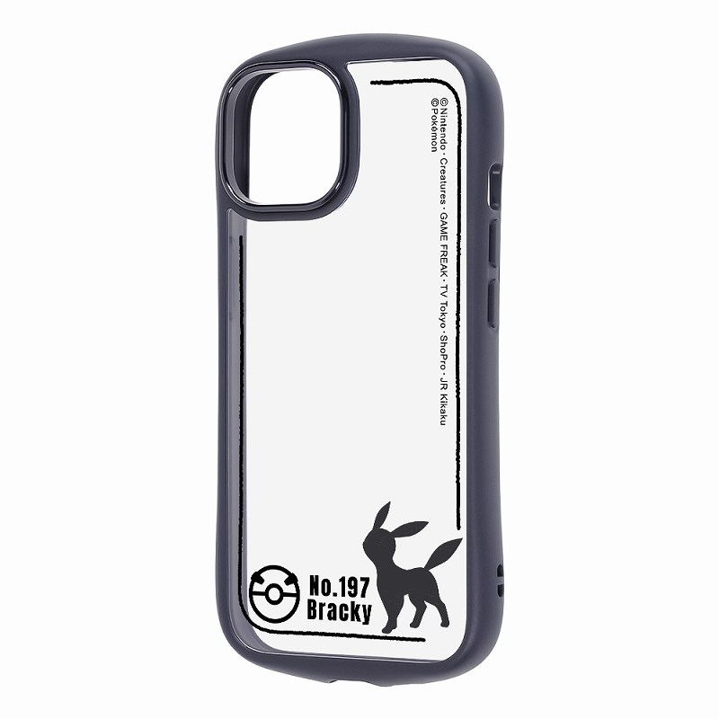 Rakuten - iPhone 15/14/13 / ポケットモンスター / Puffull ハイブリッドケース / ブラッキー_シルエット