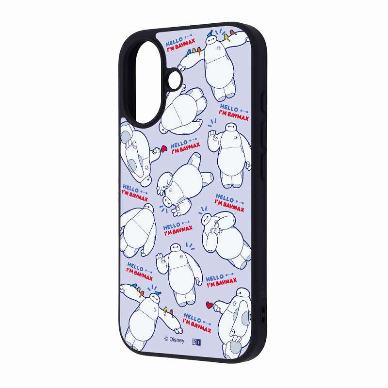 Rakuten - iPhone 16 / ディズニー / maru 衝撃吸収 バンパー ハイブリッドケース / ベイマックス_いろんなポーズ