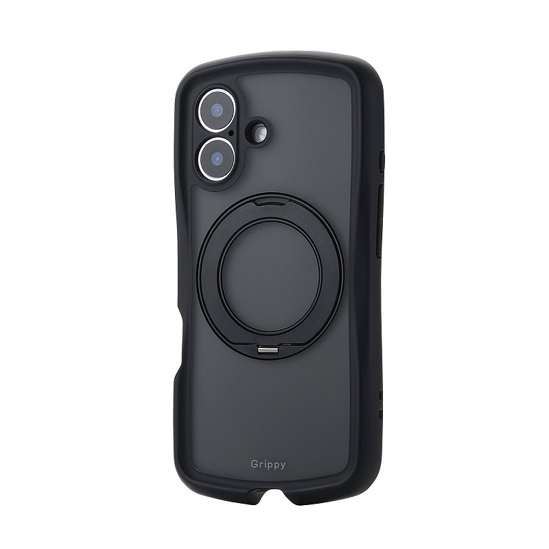 Rakuten - エレコム elecom iPhone17/Grippy/フレームカラー/極限/MAGKEEPスタンド/ブラック