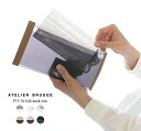 【10倍ポイント 2点購入1,000円OFFクーポン 4/24 20:00-4/27 9:59まで】ATELIER BRUGGE アトリエブルージュ PVC二つ折りマスクケース 31UMC-02