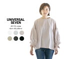 【5 OFF 2点購入1,000円OFFクーポン 10倍ポイント 4/24 20:00-4/27 9:59まで】UNIVERSAL SEVEN ユニバーサルセブン オールUSAコットンスリーブスリットプルオーバー US220CT029○