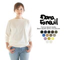 【3 OFF 2点購入1,000円OFFクーポン 10倍ポイント 4/24 20:00-4/27 9:59まで】DANA FANEUIL ダナファヌル ムラ糸天竺七分袖カットソー D-5721301〇