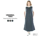 【13 0FF 2点購入1,000円OFFクーポン 3/27 6:00-4/4 13:59まで】UNIVERSAL TISSU ユニバーサルティシュ ナチュラルタイプライター3Dワンピース UT211OP029