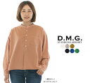 【1,500円OFF&2点購入1,000円OFFクーポン&10倍ポイント 4/14 20:00-4/17 1:59まで】D.M.G. ドミンゴ スタンドカラーシャツ 16-567X