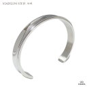 VASEERA -ヴァシーラ- 8mm幅 3mm厚 鏡面リバースハーフラウンド(逆甲丸)仕上げ ステンレス バングル 【メンズ/ブレスレット/ステンレス・スチー...