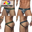 ADDICTED(アディクティッド) ジョックストラップ ジョック ケツ割れ ケツワレ メンズ下着 男性下着 メンズ インナー ローライズ 迷彩 カモフラージュ...