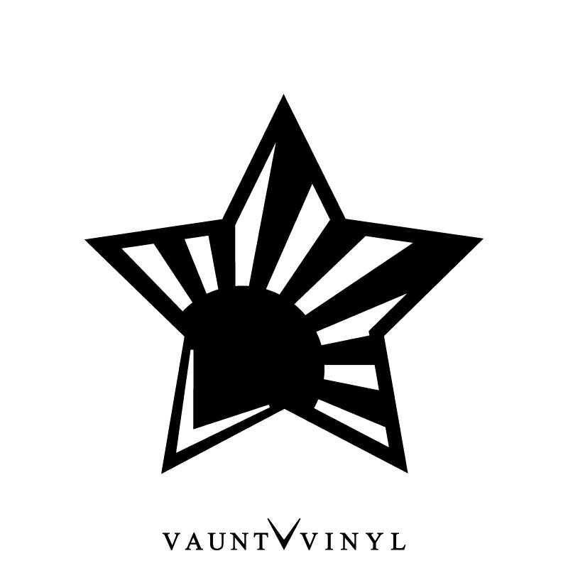 Vaunt star カッティングステッカー / VIP Luxury style 日章 日章旗 旭 旭日旗 日の丸 日本 国旗 セルシオ シーマ マジェスタ / 切り文字 / 10P05Aug17