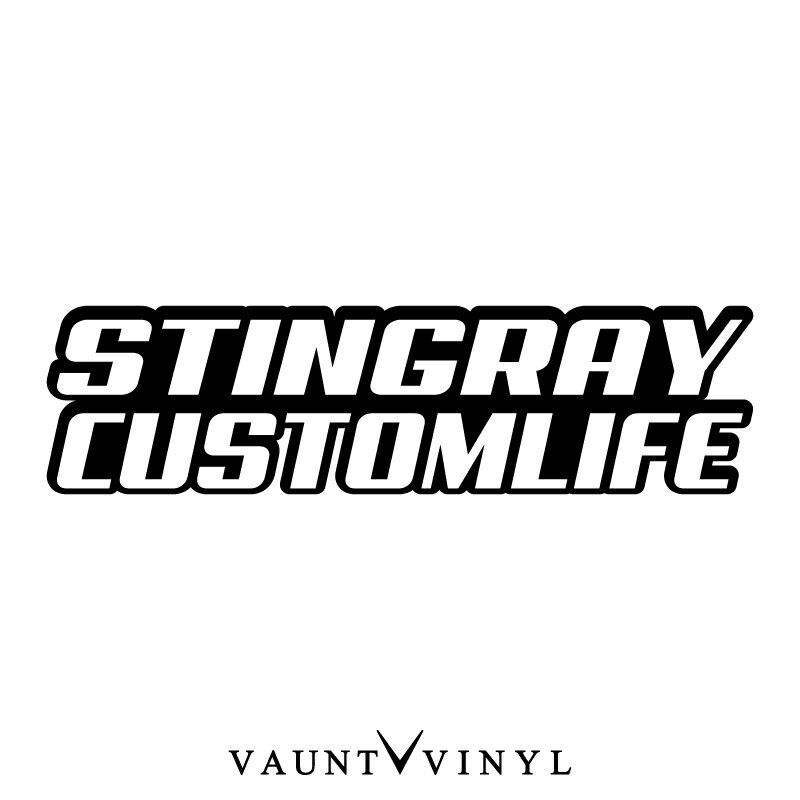 Stingray Custom Life ステッカー カッティング 車 ステッカー シール オリジナル ウインドウ サーフィン スーツケース アクセサリー / パーツ led マフラー カスタム / スティングレー スティングレイ mh21s mh34s mh23s mh22s suzuki スズキ / 10P05Aug17