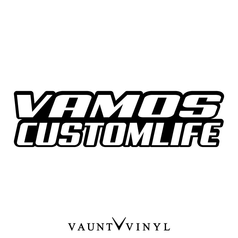 Vamos Custom Life ステッカー カッティング 切り文字 転写 車 ステッカー シール オリジナル 洗車 ウインドウ サーフィン スーツケース アクセサリー / パーツ led マフラー カスタム / ホンダ バモス ヴァモス hm1 / 10P05Aug17