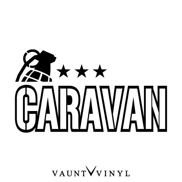 ミリタリーCARAVANキャラバンカッティングステッカーnv350e25テールランプグリル/ステッカー車デカールシール/軍軍服迷