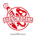 ティラノサウルス 化石 BABY ON BOARD ステッカー 恐竜 ティラノ T-REX ジュラシック ジュラ紀 白亜紀 図鑑 怪獣 骨 骸骨 ガイコツ / ステッカー 車 デカール シール デコ ラッピング / baby in car kids on board / 吸盤 マグネット 非対応 10P05Aug17