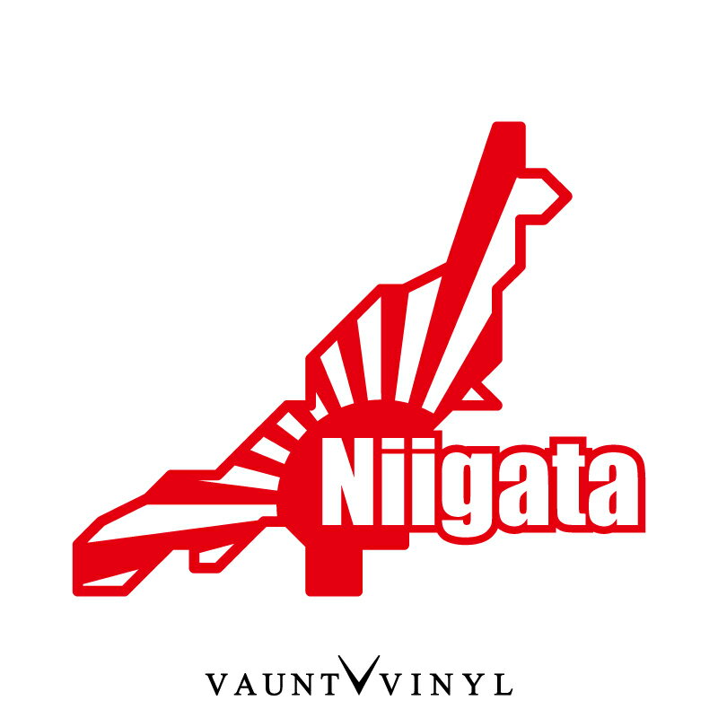 日章 新潟 カッティング ステッカー ステッカー 車 シール デカール / 日章旗 旭日旗 日の丸 日本 国旗..