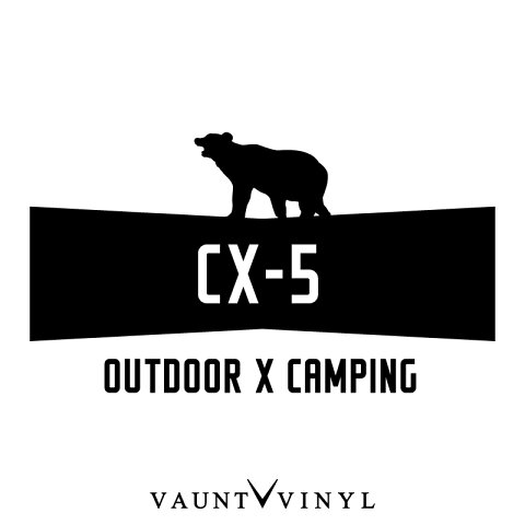 OUTDOOR X CAMPING CX-5 カッティング ステッカー cx-3 cx-5 cx-7 cx3 cx5 cx7 前期 後期 / ステッカー 車 シール デカール / キャンプ 登山 BBQ ベース ミリタリー アウトドア 四駆 / 10P05Aug17