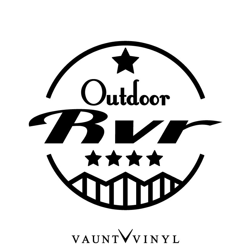 OUT DOOR RVR カッティング ステッカー RVR ga ga3w ga4w 三菱 mitsubishi ミツビシ パーツ / ステッカー 車 シール デカール / キャンプ 登山 BBQ ベース ミリタリー アウトドア 四駆 / 10P05Aug17